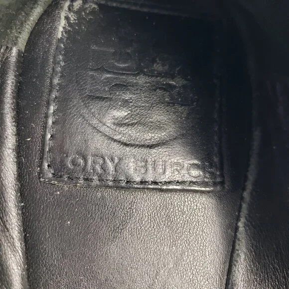 Tory Burch Caroline Arabia Black Elastic Flats 10M, Flaws - Picture 11 of 13